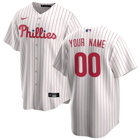 women's philadelphia phillies nike white home replica custom jersey|custom phillies jerseys for sale.